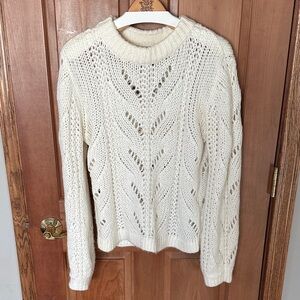 Abercrombie & Fitch Cream Knit Sweater